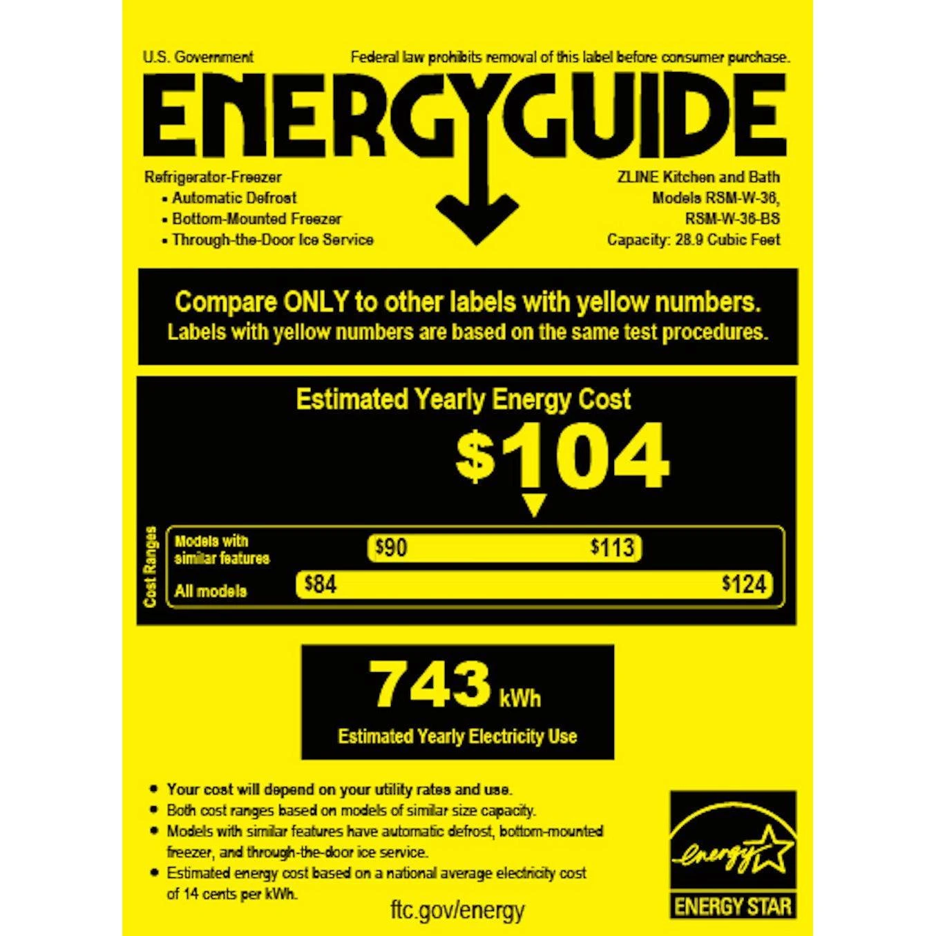 ZLINE 36 In. 28.9 Cu. Ft. Standard-Depth French Door External Water Dispenser Refrigerator With Dual Ice Maker In Fingerprint-Resistant Stainless Steel (RSM-W-36)(Zline 36 Standard Depth Refrigerator Stainless Steel Rsm W 36) 18 ZLINE 36 In. 28.9 Cu. Ft. Standard-Depth French Door External Water Dispenser Refrigerator With Dual Ice Maker In Fingerprint-Resistant Stainless Steel (RSM-W-36)(Zline 36 Standard Depth Refrigerator Stainless Steel Rsm W 36) - Image 18