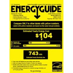 ZLINE 36 In. 28.9 Cu. Ft. Standard-Depth French Door External Water Dispenser Refrigerator With Dual Ice Maker In Fingerprint-Resistant Black Stainless Steel (RSM-W-36-BS)(Zline 36 Standard Depth Refrigerator Black Stainless Steel Rsm W 36 Bs) -Zline Oven Shop RSM EnergyLabel 3427c954 d390 47e3 93f5 c0bd664dd478