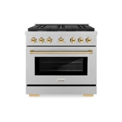 Zline Oven Shop 17 Zline Oven Shop -Zline Oven Shop zline autograph edition professional satin stainless steel gas range SGRSZ 36 G front hero