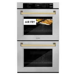 ZLINE Autograph Edition 30 In. Professional True Convection Double Wall Oven With Air Fry And Self Clean In Satin Stainless Steel With Polished Gold Handles (WADSZ-30-G)(Zline Autograph Edition 30 Double Wall Oven Satin Stainless Steel Polished Gold Wadsz 30 G) 26 ZLINE Autograph Edition 30 In. Professional True Convection Double Wall Oven With Air Fry And Self Clean In Satin Stainless Steel With Polished Gold Handles (WADSZ-30-G)(Zline Autograph Edition 30 Double Wall Oven Satin Stainless Steel Polished Gold Wadsz 30 G) -Zline Oven Shop zline autograph edition satin stainless steel wall oven WADSZ 30 G air fry