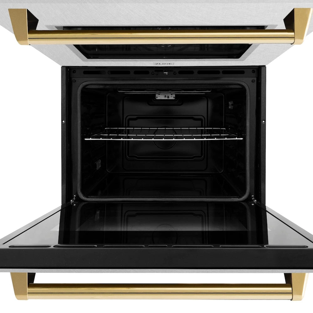 ZLINE Autograph Edition 30 In. Professional True Convection Double Wall Oven With Air Fry And Self Clean In Satin Stainless Steel With Polished Gold Handles (WADSZ-30-G)(Zline Autograph Edition 30 Double Wall Oven Satin Stainless Steel Polished Gold Wadsz 30 G) 13 ZLINE Autograph Edition 30 In. Professional True Convection Double Wall Oven With Air Fry And Self Clean In Satin Stainless Steel With Polished Gold Handles (WADSZ-30-G)(Zline Autograph Edition 30 Double Wall Oven Satin Stainless Steel Polished Gold Wadsz 30 G) - Image 13