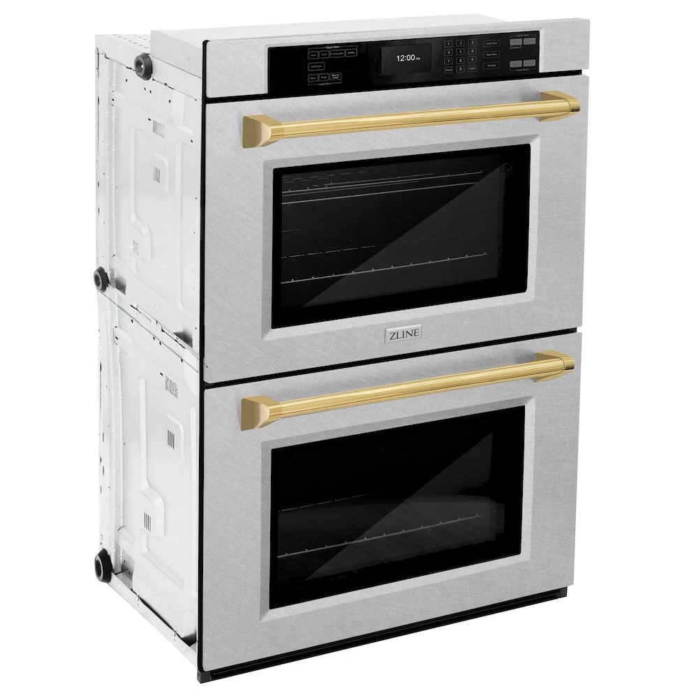 ZLINE Autograph Edition 30 In. Professional True Convection Double Wall Oven With Air Fry And Self Clean In Satin Stainless Steel With Polished Gold Handles (WADSZ-30-G)(Zline Autograph Edition 30 Double Wall Oven Satin Stainless Steel Polished Gold Wadsz 30 G) 5 ZLINE Autograph Edition 30 In. Professional True Convection Double Wall Oven With Air Fry And Self Clean In Satin Stainless Steel With Polished Gold Handles (WADSZ-30-G)(Zline Autograph Edition 30 Double Wall Oven Satin Stainless Steel Polished Gold Wadsz 30 G) - Image 5