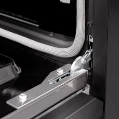 ZLINE Autograph Edition 36 In. 5.2 Cu. Ft. Classic Dual Fuel Range With 6 Burner Gas Cooktop And Electric Convection Oven In Black Stainless Steel With Polished Gold Accents (CDRBZ-36-G)(Zline Autograph Edition 36 Classic Dual Fuel Range Black Stainless Steel Polished Gold Cdrbz 36 G) -Zline Oven Shop zline classic black stainless steel dual fuel range CDRBZ 36 G stayput detail