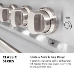 ZLINE 36 In. 5.2 Cu. Ft. Classic Gas Range With 6 Burner Cooktop And Convection Gas Oven In Stainless Steel (CGR36)(Zline 36 Classic Gas Range Stainless Steel Cgr36) -Zline Oven Shop zline classic range infographic knob design 015302df b87d 4890 9707 0085a3ee369c