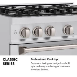 ZLINE 30 In. 4.2 Cu. Ft. Classic Gas Range With 4 Burner Cooktop And Convection Gas Oven In Stainless Steel (CGR30)(Zline 30 Classic Gas Range Stainless Steel Cgr30) -Zline Oven Shop zline classic range infographic professional cooktop 31c01d37 769c 40e1 bb7d ba1667a15808