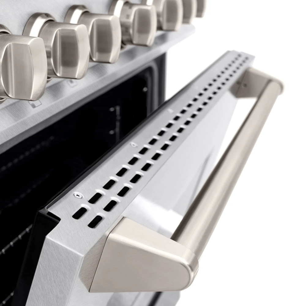 ZLINE 36 In. 5.2 Cu. Ft. Classic Dual Fuel Range With 6 Burner Gas Cooktop And Electric Convection Oven In Satin Stainless Steel (CDRS-36)(Zline 36 Classic Dual Fuel Range Satin Stainless Steel Cdrs 36) 8 ZLINE 36 In. 5.2 Cu. Ft. Classic Dual Fuel Range With 6 Burner Gas Cooktop And Electric Convection Oven In Satin Stainless Steel (CDRS-36)(Zline 36 Classic Dual Fuel Range Satin Stainless Steel Cdrs 36) - Image 8