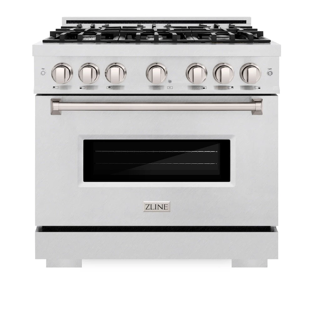 ZLINE 36 In. 5.2 Cu. Ft. Classic Dual Fuel Range With 6 Burner Gas Cooktop And Electric Convection Oven In Satin Stainless Steel (CDRS-36)(Zline 36 Classic Dual Fuel Range Satin Stainless Steel Cdrs 36) 4 ZLINE 36 In. 5.2 Cu. Ft. Classic Dual Fuel Range With 6 Burner Gas Cooktop And Electric Convection Oven In Satin Stainless Steel (CDRS-36)(Zline 36 Classic Dual Fuel Range Satin Stainless Steel Cdrs 36) - Image 4