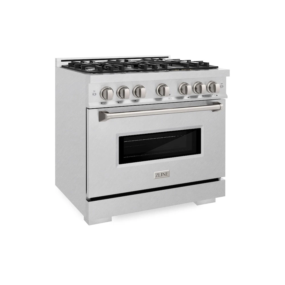 ZLINE 36 In. 5.2 Cu. Ft. Classic Dual Fuel Range With 6 Burner Gas Cooktop And Electric Convection Oven In Satin Stainless Steel (CDRS-36)(Zline 36 Classic Dual Fuel Range Satin Stainless Steel Cdrs 36) 1 ZLINE 36 In. 5.2 Cu. Ft. Classic Dual Fuel Range With 6 Burner Gas Cooktop And Electric Convection Oven In Satin Stainless Steel (CDRS-36)(Zline 36 Classic Dual Fuel Range Satin Stainless Steel Cdrs 36)