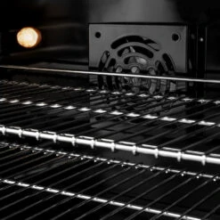 ZLINE 48 In. 6.7 Cu. Ft. Classic Double Oven Dual Fuel Range With 8 Burner Gas Cooktop In Satin Stainless Steel (CDRS-48)(Zline 48 Classic Dual Fuel Range Satin Stainless Steel Cdrs 48) 18 ZLINE 48 In. 6.7 Cu. Ft. Classic Double Oven Dual Fuel Range With 8 Burner Gas Cooktop In Satin Stainless Steel (CDRS-48)(Zline 48 Classic Dual Fuel Range Satin Stainless Steel Cdrs 48) -Zline Oven Shop zline classic satin stainless steel dual fuel range CDRS 48 fan detail