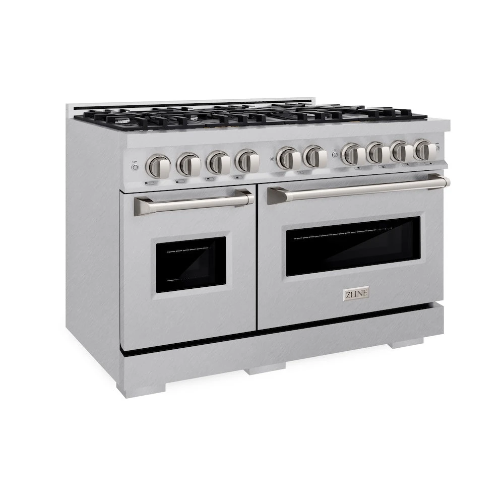 ZLINE 48 In. 6.7 Cu. Ft. Classic Double Oven Dual Fuel Range With 8 Burner Gas Cooktop In Satin Stainless Steel (CDRS-48)(Zline 48 Classic Dual Fuel Range Satin Stainless Steel Cdrs 48) 1 ZLINE 48 In. 6.7 Cu. Ft. Classic Double Oven Dual Fuel Range With 8 Burner Gas Cooktop In Satin Stainless Steel (CDRS-48)(Zline 48 Classic Dual Fuel Range Satin Stainless Steel Cdrs 48)