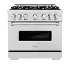 ZLINE 36 In. 5.2 Cu. Ft. Classic Gas Range With Convection Gas Oven In Satin Stainless Steel With 6 Brass Burners (CGRS-BR-36)(Zline 36 Classic Gas Range Satin Stainless Steel Brass Burners Cgrs Br 36) 17 ZLINE 36 In. 5.2 Cu. Ft. Classic Gas Range With Convection Gas Oven In Satin Stainless Steel With 6 Brass Burners (CGRS-BR-36)(Zline 36 Classic Gas Range Satin Stainless Steel Brass Burners Cgrs Br 36) -Zline Oven Shop zline classic satin stainless steel gas range brass burners CGRS BR 36 front