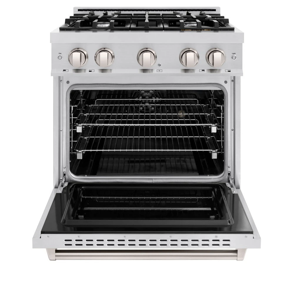 ZLINE 30 In. 4.2 Cu. Ft. Classic Dual Fuel Range With 4 Burner Gas Cooktop And Electric Convection Oven In Stainless Steel (CDR30)(Zline 30 Classic Dual Fuel Range Stainless Steel Cdr30) 6 ZLINE 30 In. 4.2 Cu. Ft. Classic Dual Fuel Range With 4 Burner Gas Cooktop And Electric Convection Oven In Stainless Steel (CDR30)(Zline 30 Classic Dual Fuel Range Stainless Steel Cdr30) - Image 6