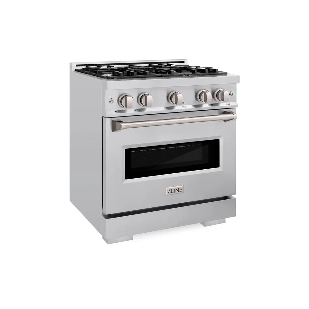 ZLINE 30 In. 4.2 Cu. Ft. Classic Dual Fuel Range With 4 Burner Gas Cooktop And Electric Convection Oven In Stainless Steel (CDR30)(Zline 30 Classic Dual Fuel Range Stainless Steel Cdr30) 1 ZLINE 30 In. 4.2 Cu. Ft. Classic Dual Fuel Range With 4 Burner Gas Cooktop And Electric Convection Oven In Stainless Steel (CDR30)(Zline 30 Classic Dual Fuel Range Stainless Steel Cdr30)