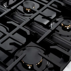 ZLINE 36 In. 5.2 Cu. Ft. Classic Gas Range With Convection Gas Oven In Stainless Steel With 6 Brass Burners (CGR-BR-36)(Zline 36 Classic Gas Range Stainless Steel Brass Burners Cgr Br 36) -Zline Oven Shop zline classic stainless steel gas range CGR BR 36 brass burner bundle detail