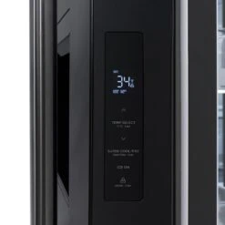 ZLINE 36 In. 28.9 Cu. Ft. Standard-Depth French Door External Water Dispenser Refrigerator With Dual Ice Maker In Fingerprint-Resistant Black Stainless Steel (RSM-W-36-BS)(Zline 36 Standard Depth Refrigerator Black Stainless Steel Rsm W 36 Bs) -Zline Oven Shop zline french door black stainless steel standard depth refrigerator RSM W 36 BS details 3