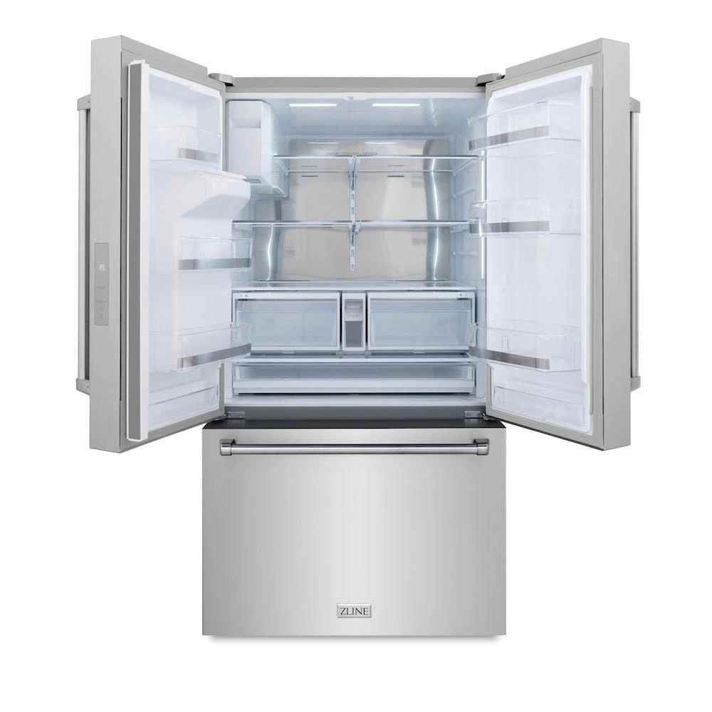 ZLINE 36 In. 28.9 Cu. Ft. Standard-Depth French Door External Water Dispenser Refrigerator With Dual Ice Maker In Fingerprint-Resistant Stainless Steel (RSM-W-36)(Zline 36 Standard Depth Refrigerator Stainless Steel Rsm W 36) 5 ZLINE 36 In. 28.9 Cu. Ft. Standard-Depth French Door External Water Dispenser Refrigerator With Dual Ice Maker In Fingerprint-Resistant Stainless Steel (RSM-W-36)(Zline 36 Standard Depth Refrigerator Stainless Steel Rsm W 36) - Image 5
