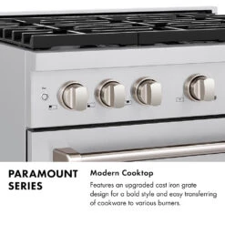 ZLINE Autograph Edition 36 In. 5.2 Cu. Ft. Paramount Dual Fuel Range With 6 Burner DuoPro™ Cooktop And Electric Convection Oven In Stainless Steel And Polished Gold Accents (PSDRZ-36-G)(Zline Autograph Edition 36 Paramount Dual Fuel Range Duopro Stainless Steel Polished Gold Psdrz 36 G) -Zline Oven Shop zline paramount range infographic modern cooktop 87010d53 fc63 4ad9 b987 eebdd9b5364a