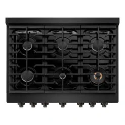 ZLINE 36 In. 5.2 Cu. Ft. Paramount Gas Range With 6 Burner Cooktop And Convection Gas Oven In Black Stainless Steel (SGRB-36)(Zline 36 Paramount Gas Range Black Stainless Steel Sgrb 36) 13 ZLINE 36 In. 5.2 Cu. Ft. Paramount Gas Range With 6 Burner Cooktop And Convection Gas Oven In Black Stainless Steel (SGRB-36)(Zline 36 Paramount Gas Range Black Stainless Steel Sgrb 36) -Zline Oven Shop zline professional black stainless steel gas range SGRB 36 top downcopy