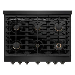 ZLINE 36 In. 5.2 Cu. Ft. Paramount Gas Range With Convection Gas Oven In Black Stainless Steel With 6 Brass Burners (SGRB-BR-36)(Zline 36 Paramount Gas Range Black Stainless Steel Brass Burners Sgrb Br 36) 13 ZLINE 36 In. 5.2 Cu. Ft. Paramount Gas Range With Convection Gas Oven In Black Stainless Steel With 6 Brass Burners (SGRB-BR-36)(Zline 36 Paramount Gas Range Black Stainless Steel Brass Burners Sgrb Br 36) -Zline Oven Shop zline professional black stainless steel gas range SGRB BR 36 top downcopy