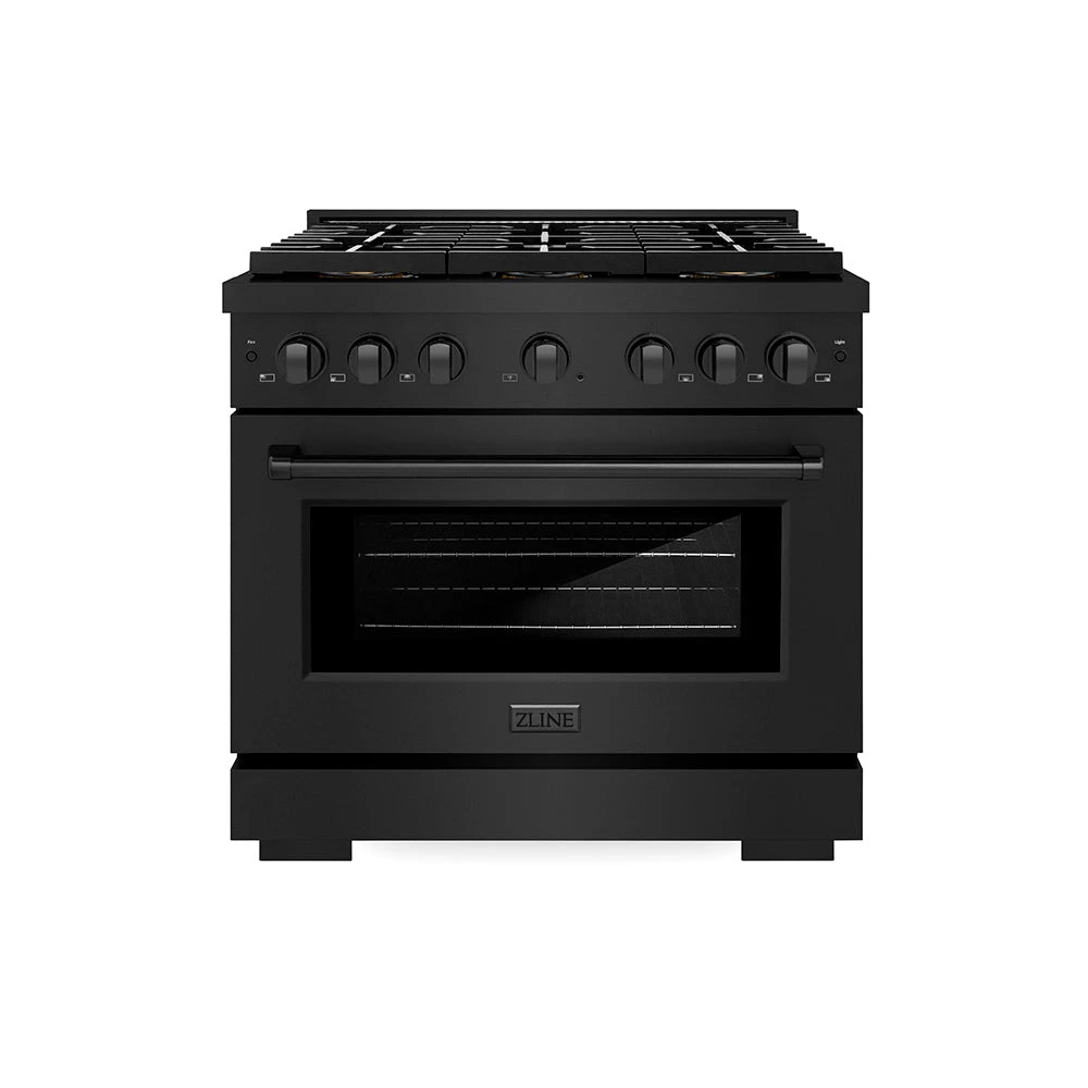 ZLINE 36 In. 5.2 Cu. Ft. Paramount Gas Range With 6 Burner DuoPro™ Cooktop And Convection Gas Oven In Black Stainless Steel (PSGRB-36)(Zline 36 Paramount Gas Range Duopro Black Stainless Steel Psgrb 36) 1 ZLINE 36 In. 5.2 Cu. Ft. Paramount Gas Range With 6 Burner DuoPro™ Cooktop And Convection Gas Oven In Black Stainless Steel (PSGRB-36)(Zline 36 Paramount Gas Range Duopro Black Stainless Steel Psgrb 36)