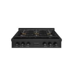ZLINE 36 In. Paramount Gas Rangetop With 6 Burner DuoPro™ Cooktop In Black Stainless Steel (PSRTB-36)(Zline 36 Paramount Gas Rangetop Duopro Black Stainless Steel Psrtb 36)