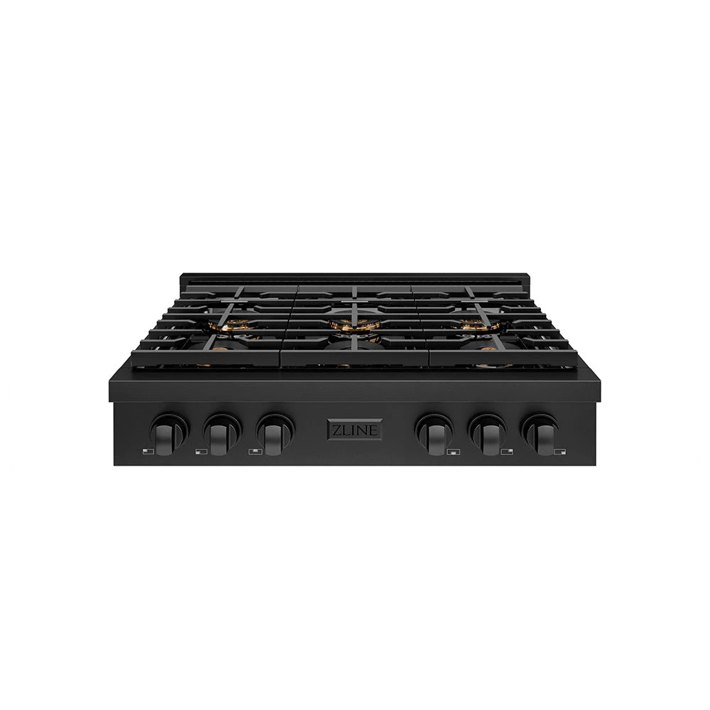 ZLINE 36 In. Paramount Gas Rangetop With 6 Burner DuoPro™ Cooktop In Black Stainless Steel (PSRTB-36)(Zline 36 Paramount Gas Rangetop Duopro Black Stainless Steel Psrtb 36) 1 ZLINE 36 In. Paramount Gas Rangetop With 6 Burner DuoPro™ Cooktop In Black Stainless Steel (PSRTB-36)(Zline 36 Paramount Gas Rangetop Duopro Black Stainless Steel Psrtb 36)
