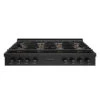 ZLINE 48 In. Paramount Gas Rangetop With 8 Burner DuoPro™ Cooktop In Black Stainless Steel (PSRTB-48)(Zline 48 Paramount Gas Rangetop Duopro Black Stainless Steel Psrtb 48)