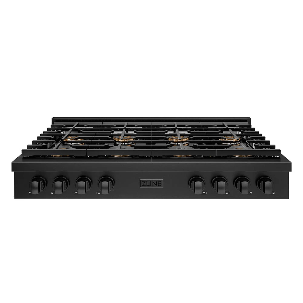 ZLINE 48 In. Paramount Gas Rangetop With 8 Burner DuoPro™ Cooktop In Black Stainless Steel (PSRTB-48)(Zline 48 Paramount Gas Rangetop Duopro Black Stainless Steel Psrtb 48) 1 ZLINE 48 In. Paramount Gas Rangetop With 8 Burner DuoPro™ Cooktop In Black Stainless Steel (PSRTB-48)(Zline 48 Paramount Gas Rangetop Duopro Black Stainless Steel Psrtb 48)