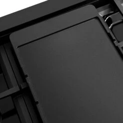 ZLINE 48 In. Paramount Gas Rangetop With 8 Burner DuoPro™ Cooktop In Black Stainless Steel (PSRTB-48)(Zline 48 Paramount Gas Rangetop Duopro Black Stainless Steel Psrtb 48) 21 ZLINE 48 In. Paramount Gas Rangetop With 8 Burner DuoPro™ Cooktop In Black Stainless Steel (PSRTB-48)(Zline 48 Paramount Gas Rangetop Duopro Black Stainless Steel Psrtb 48) -Zline Oven Shop zline professional black stainless steel gas range top duopro cooktop PSRTB 48 reversable griddle SR GRNS detail flat