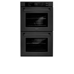 ZLINE 30 In. Professional True Convection Double Wall Oven With Air Fry And Self Clean In Black Stainless Steel (WADB-30)(Zline 30 Double Wall Oven Black Stainless Steel Wadb 30) -Zline Oven Shop zline professional black stainless steel wall oven WADB 30 front