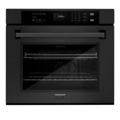 ZLINE 30 In. Professional True Convection Single Wall Oven With Air Fry And Self Clean In Black Stainless Steel (WASB-30)(Zline 30 Wall Oven Black Stainless Steel Wasb 30)