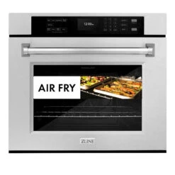 ZLINE 30 In. Professional True Convection Single Wall Oven With Air Fry And Self Clean In Satin Stainless Steel (WASS-30)(Zline 30 Wall Oven Satin Stainless Steel Wass 30)