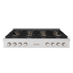 ZLINE 48 In. Paramount Gas Rangetop With 8 Burner DuoPro⢠Cooktop In Satin Stainless Steel (PSRTS-48)(Zline 48 Paramount Gas Rangetop Duopro Satin Stainless Steel Psrts 48)