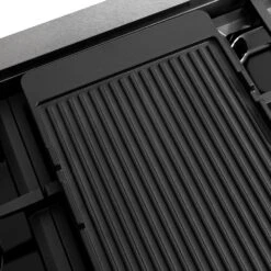 ZLINE 48 In. Paramount Gas Rangetop With 8 Burner DuoPro™ Cooktop In Satin Stainless Steel (PSRTS-48)(Zline 48 Paramount Gas Rangetop Duopro Satin Stainless Steel Psrts 48) -Zline Oven Shop zline professional satin stainless steel gas range top duopro cooktop PSRTS 48 reversable griddle SR GRNS detail