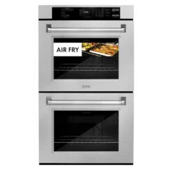 ZLINE 30 In. Professional True Convection Double Wall Oven With Air Fry And Self Clean In Satin Stainless Steel (WADS-30)(Zline 30 Double Wall Oven Satin Stainless Steel Wads 30) -Zline Oven Shop zline professional satin stainless steel wall oven WADS 30 air fry
