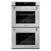 ZLINE 30 In. Professional True Convection Double Wall Oven With Air Fry And Self Clean In Satin Stainless Steel (WADS-30)(Zline 30 Double Wall Oven Satin Stainless Steel Wads 30)