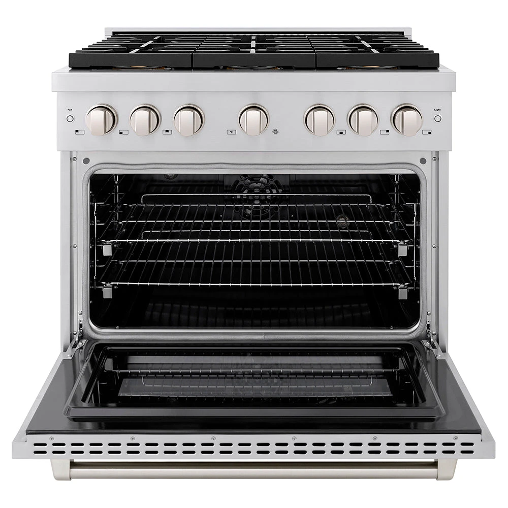 ZLINE 36 In. 5.2 Cu. Ft. Paramount Dual Fuel Range With 6 Burner DuoPro™ Cooktop And Electric Convection Oven In Stainless Steel (PSDR36)(Zline 36 Paramount Dual Fuel Range Duopro Stainless Steel Psdr36) 4 ZLINE 36 In. 5.2 Cu. Ft. Paramount Dual Fuel Range With 6 Burner DuoPro™ Cooktop And Electric Convection Oven In Stainless Steel (PSDR36)(Zline 36 Paramount Dual Fuel Range Duopro Stainless Steel Psdr36) - Image 4