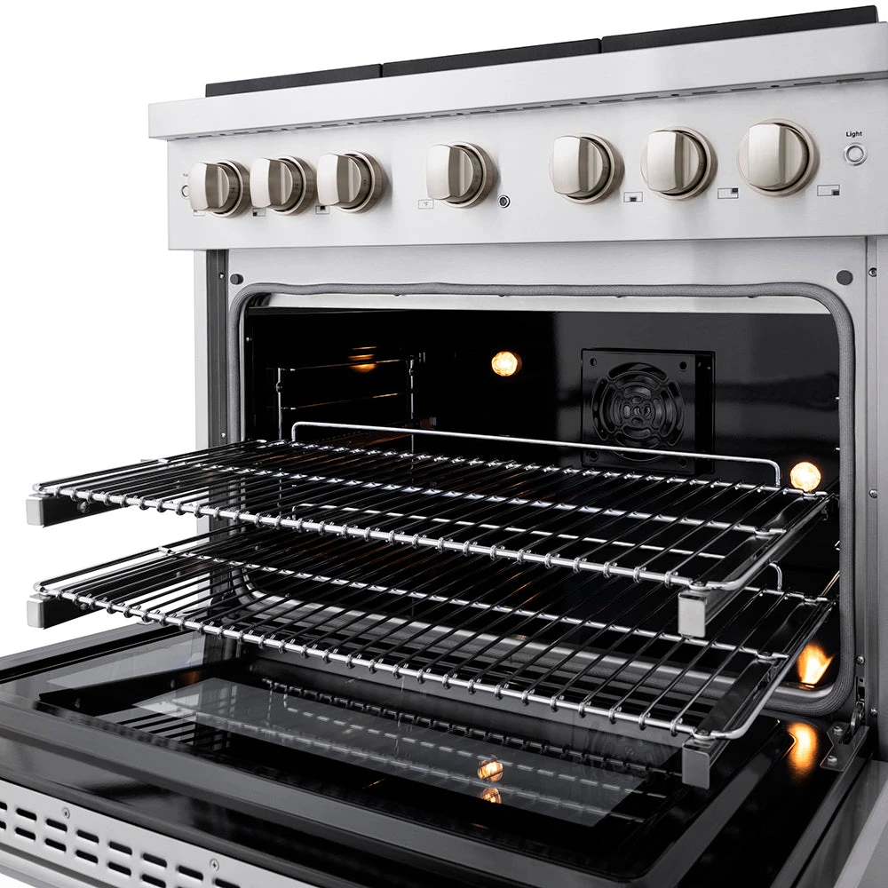 ZLINE 36 In. 5.2 Cu. Ft. Paramount Dual Fuel Range With 6 Burner DuoPro™ Cooktop And Electric Convection Oven In Stainless Steel (PSDR36)(Zline 36 Paramount Dual Fuel Range Duopro Stainless Steel Psdr36) 10 ZLINE 36 In. 5.2 Cu. Ft. Paramount Dual Fuel Range With 6 Burner DuoPro™ Cooktop And Electric Convection Oven In Stainless Steel (PSDR36)(Zline 36 Paramount Dual Fuel Range Duopro Stainless Steel Psdr36) - Image 10