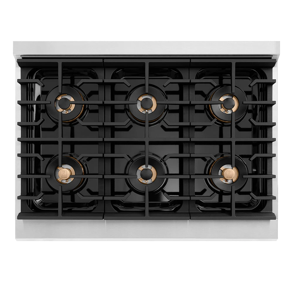 ZLINE 36 In. 5.2 Cu. Ft. Paramount Dual Fuel Range With 6 Burner DuoPro™ Cooktop And Electric Convection Oven In Stainless Steel (PSDR36)(Zline 36 Paramount Dual Fuel Range Duopro Stainless Steel Psdr36) 2 ZLINE 36 In. 5.2 Cu. Ft. Paramount Dual Fuel Range With 6 Burner DuoPro™ Cooktop And Electric Convection Oven In Stainless Steel (PSDR36)(Zline 36 Paramount Dual Fuel Range Duopro Stainless Steel Psdr36) - Image 2