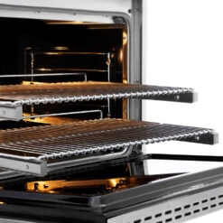 ZLINE Autograph Edition 36 In. 5.2 Cu. Ft. Paramount Dual Fuel Range With 6 Burner DuoPro™ Cooktop And Electric Convection Oven In Stainless Steel And Matte Black Accents (PSDRZ-36-MB)(Zline Autograph Edition 36 Paramount Dual Fuel Range Duopro Stainless Steel Matte Black Psdrz 36 Mb) -Zline Oven Shop zline professional stainless steel dual fuel range duopro cooktop PSDRZ 36 MB rack detail