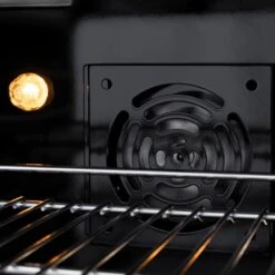 ZLINE 36 In. 5.2 Cu. Ft. Paramount Dual Fuel Range With Gas Cooktop And Electric Convection Oven In Stainless Steel With 6 Brass Burners (SDR-BR-36)(Zline 36 Paramount Dual Fuel Range Stainless Steel Brass Burners Sdr Br 36) -Zline Oven Shop zline professional stainless steel gas range SDR BR 36 inside oven closeup detail 502a8d51 7f74 4396 8a66 a1203f5b2c6e