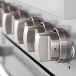 ZLINE 36 In. 5.2 Cu. Ft. Paramount Gas Range With Convection Gas Oven In Stainless Steel With 6 Brass Burners (SGR-BR-36)(Zline 36 Paramount Gas Range Stainless Steel Brass Burners Sgr Br 36) -Zline Oven Shop zline professional stainless steel gas range SGR BR 36 knob detail