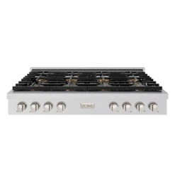 ZLINE 48 In. Paramount Gas Rangetop With 8 Burner DuoPro⢠Cooktop In Stainless Steel (PSRT48)(Zline 48 Paramount Gas Rangetop Duopro Stainless Steel Psrt48)