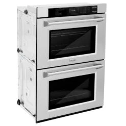 ZLINE 30 In. Professional True Convection Double Wall Oven With Air Fry And Self Clean In Stainless Steel (WAD-30)(Zline 30 Double Wall Oven Stainless Steel Wad 30) 25 ZLINE 30 In. Professional True Convection Double Wall Oven With Air Fry And Self Clean In Stainless Steel (WAD-30)(Zline 30 Double Wall Oven Stainless Steel Wad 30) -Zline Oven Shop zline professional stainless steel wall oven WAD 30 side hero 2620ec6c f301 4663 9411 af9b369e02ac